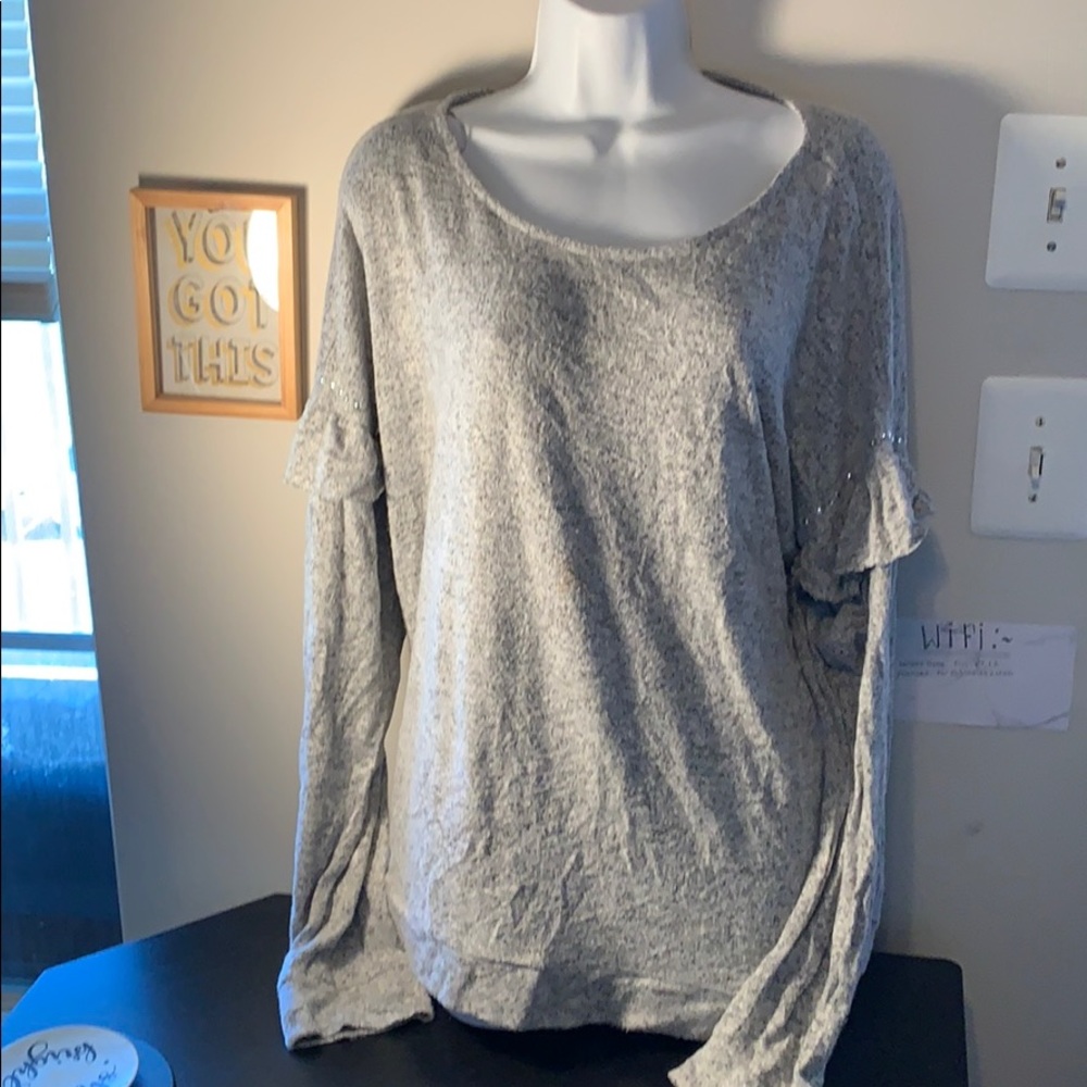 Juicy Couture Sweater with Ruffled Accent Sleeves